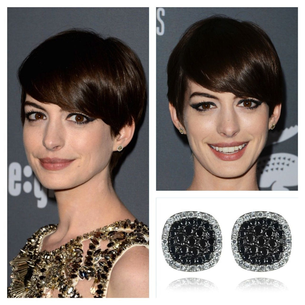 Anne Hathaway in Dot E3 Diamond Post Earring