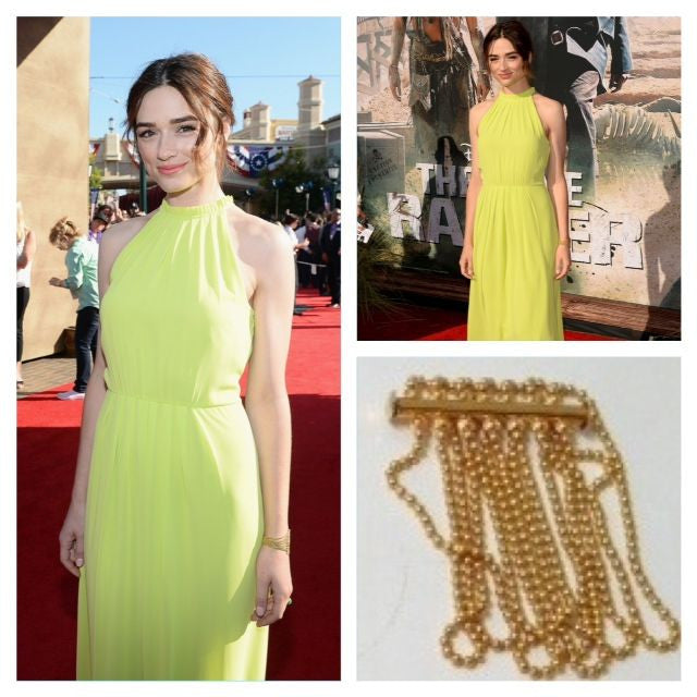 Crystal Reed in Picque Yellow Gold Bracelet